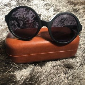 Illesteva Sophia Matte Black Sunglasses